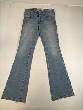 Levi's 518 Women Junior 7L Light Wash Superlow Boot Cut Denim Jeans